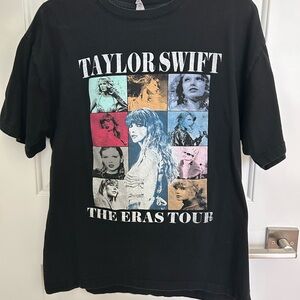 Black Taylor Swift The Eras Tour T-Shirt